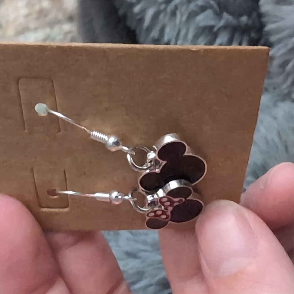 Mickey And Minnie Mouse Earrings - Picture 2 of 3